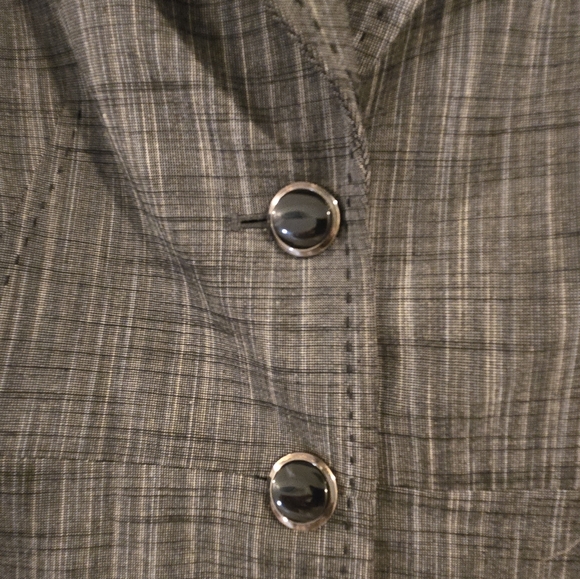 ANTONIO MELANI Charcoal Checkered Jacket - Picture 7 of 11